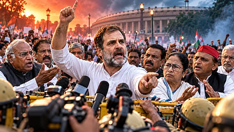 Rahul Gandhi's sudden protests regarding Gyanesh Kumar issue lleft  INDIA alliance parties seething with anger