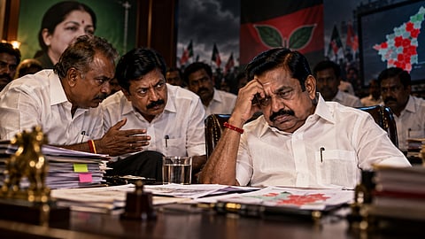 AIADMK's defeat in the by-election, dissident members held consultations at S.P. Velumani's residence