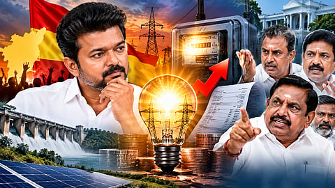 Opposition parties strongly condemned TVK govt's announcement that a unit of electricity will be procured at ₹35