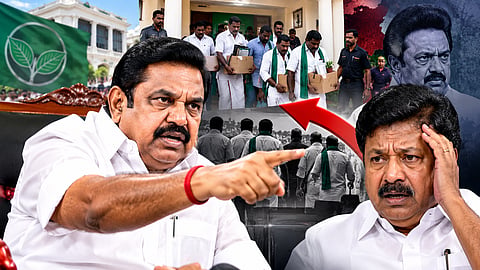 Edappadi Palaniswami taken drastic step of expelling over a hundred supporters of C.V. Shanmugam from ADMK