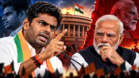 Annamalai criticized  BJP and Prime Minister Modi in connection with the 'cockroach party' issue