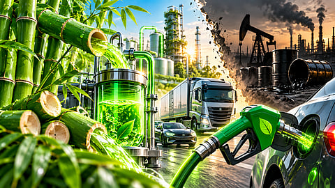 no need to worry about petrol and diesel. Experiments to produce fuel from bamboo have shown progress