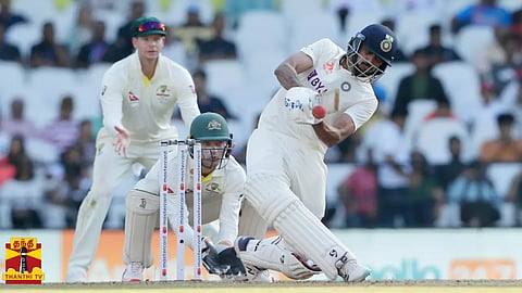 முதல் டெஸ்ட் - அக்சர் படேல் அரைசதம்