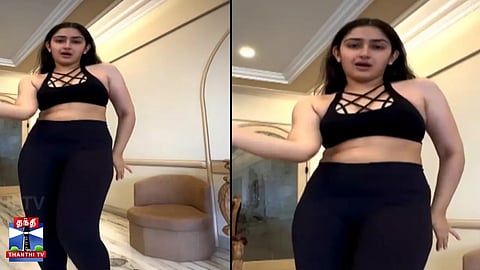 ’வாவ்’ சொல்ல வைக்கும் சாயிஷா ஆர்யாவின் துள்ளல் நடனம்!