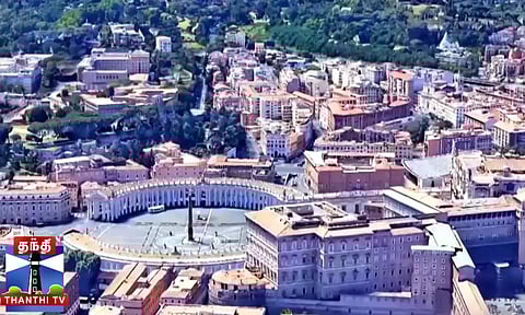 வாடிகன், ரோம் - மிரள வைக்கும் ட்ரோன் காட்சி