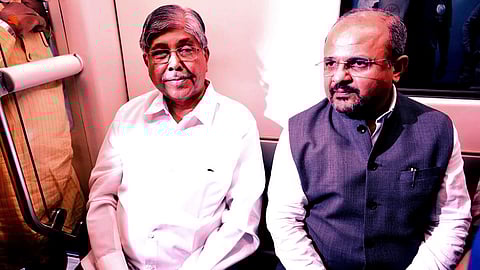 Chandrakant Patil (L) and Shravan Hardikar (R)