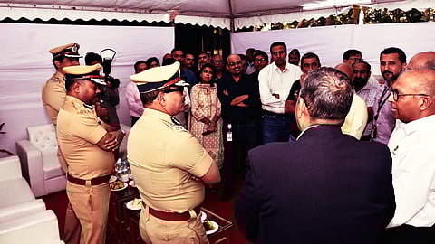 Police Commissioner Amitesh Kumar at Magarpatta City IT Park