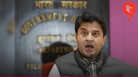 Telecom Minister Jyotiraditya Scindia presents India Mobile Congress 2025 at MWC Barcelona