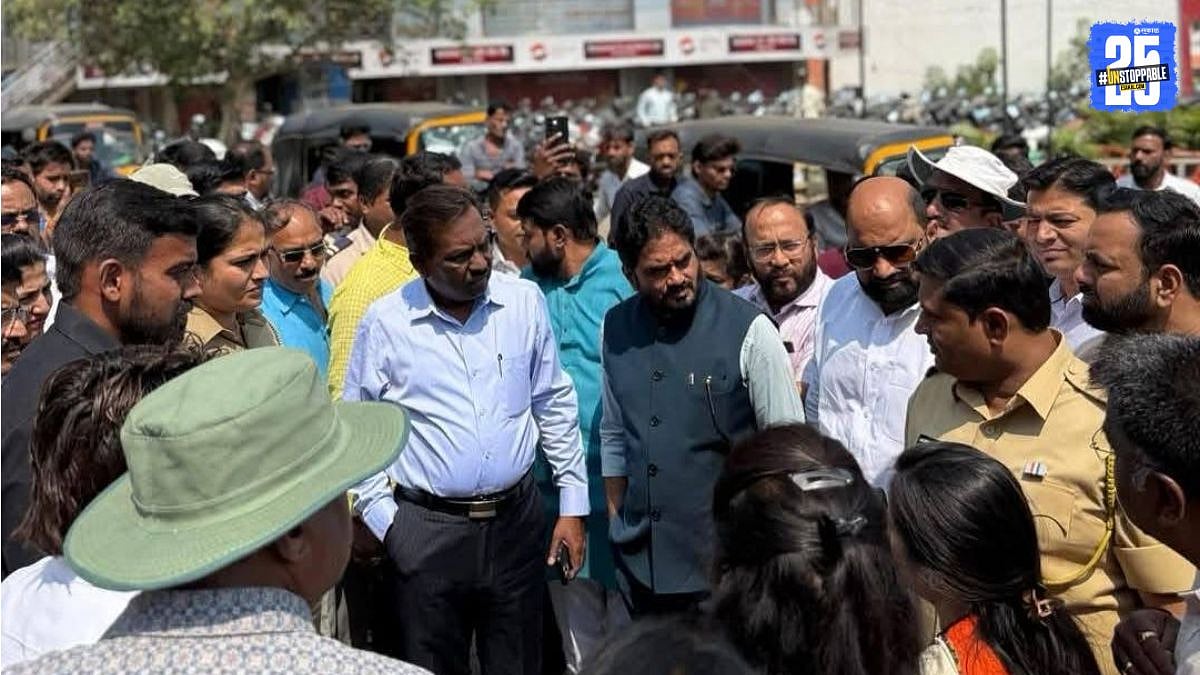 MLC Yogesh Tilekar along with NHAI officials conducted a site inspection