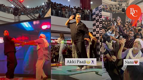 Akshay Kumar and Nana Patekar’s Fugdi Dance at Seasons Mall Goes Viral During Housefull 5 Promotions in Pune
