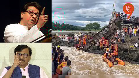 Raj Thackeray and Sanjay Raut raised questions about Kundmala Bridge Collapse