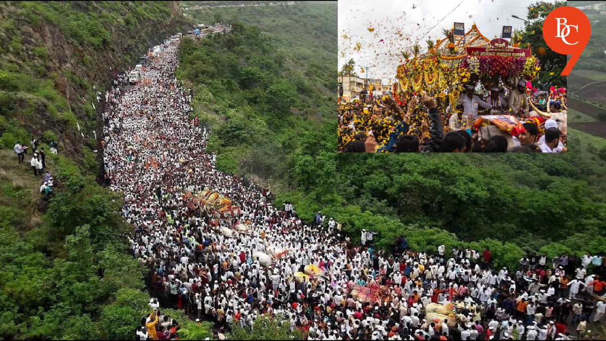 Lakhs of Warkaris March Towards Pandharpur every year for Ashadhi Ekadashi 