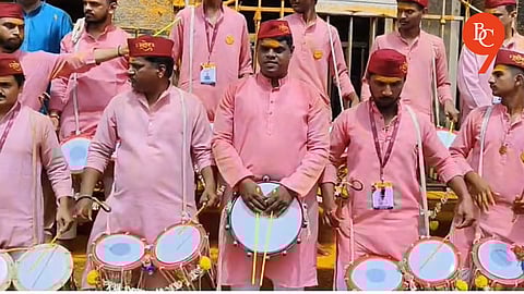 Traditional Sambal Drum Joins Hadapsar's Rudratej Dhol-Tasha Pathak for the First Time