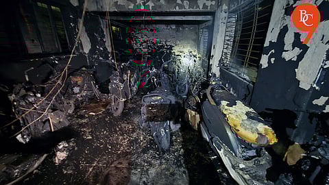Pune TVS Showroom Fire Guts 60 Two-Wheelers