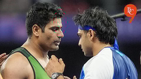 Arshad Nadeem and Neeraj Chopra