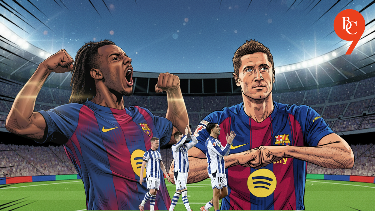 Barcelona defeat Real Sociedad, Kounde and Lewandowski score, La Liga