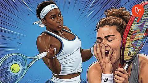 Coco Gauff and Jasmine Paolini, Wuhan Open Semi-Finals