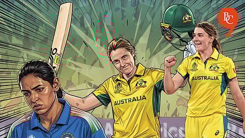 Harmanpreet Kaur, Alyssa Healy, Annabel Sutherland