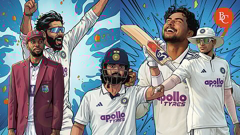 Roston Chase, Ravindra Jadeja, KL Rahul, Kuldeep Yadav, Shubman Gill, India wins test series against West Indies