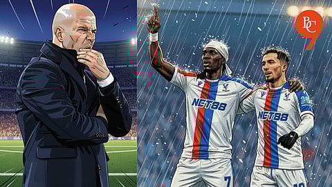 From the left: Arne Slot, Ismaila Sarr, Yeremy Pino