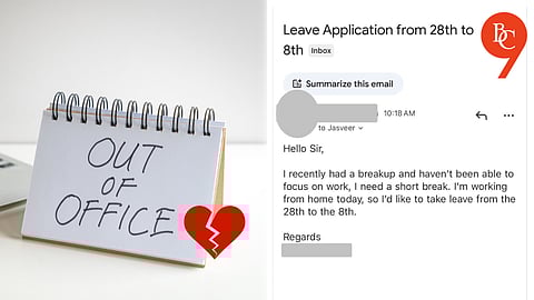 Boss Grants 10-Day 'Break-Up Leave' to techie-employee, Calls It 'Most Honest Mail'