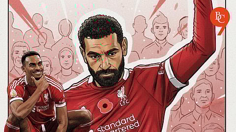 Ryan Gravenberch and Mohamed Salah