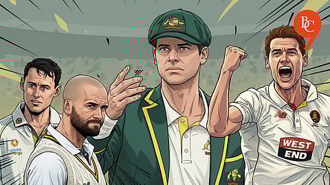 Marnus Labuschagne, Jake Weatherald, Steve Smith, Brendan Dogget