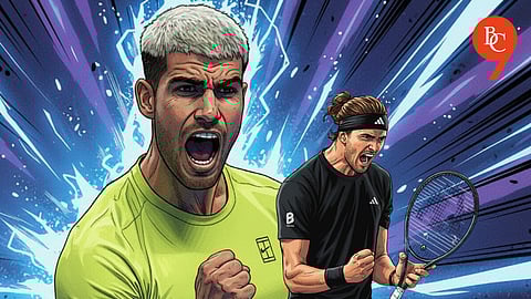 Carlos Alcaraz and Alexander Zverev, WTA Finals 2025, Carlos Alcaraz wins against Alex De Minaur, while Alexander Zverev defeats Ben Shelton, in their respective first mathces of WTA Finals, 2025