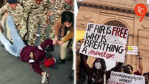 From chilli spray to ‘Madvi Hidma’ chants: 22 arrested as Delhi pollution protest turns violent