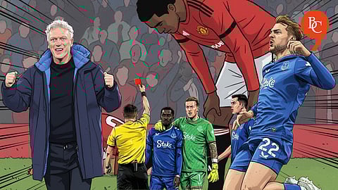 David Moyes, Idrissa Gueye, Jordan Pickford, Kiernan Dewsbury-Hall, Everton beat Man Utd 1-0 at Old Trafford, 2025