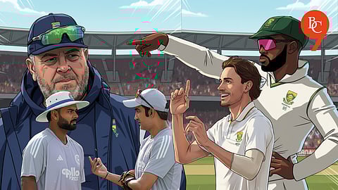 Shukri Conrad, Rishabh Pant, Gautam Gambhir, Marco Jansen, Temba Bavuma, South Africa beats India 2-0 to clinch test series in Guwahati, 2025