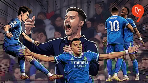 Arda Guler, Kylian Mbappe, Xabi Alonso, Vinicius Jr., Real Madrid beat Olympiacos 4-3, UCL, 2025