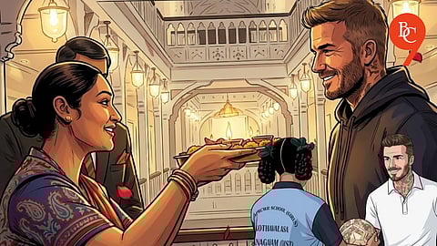 David Beckham in India as the UNICEF Goodwill Ambassador