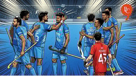 Indian junior hockey team celebrates win against Chile, FIH Hockey Men’s Junior World Cup