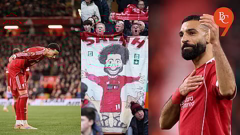 Hugo Ekitike and Mohamed Salah