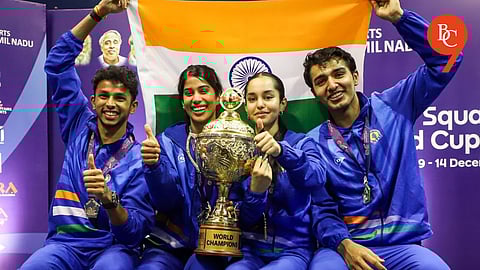 Velavan Senthilkumar, Joshna Chinappa, Anahat Singh, Abhay Singh, India wins Squash World Cup 2025