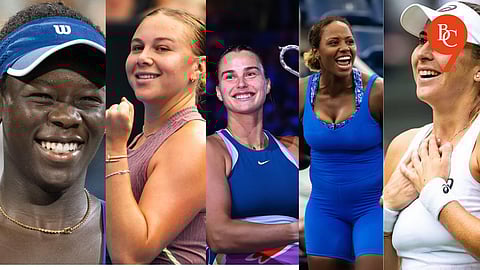 Victoria Mboko, Amanda Anisimova, Aryna Sabalenka, Taylor Townsend, Belinda Bencic, WTA 2025 Award winners
