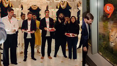Lionel Messi prays, poses with tiger at Anant Ambani’s Vantara
