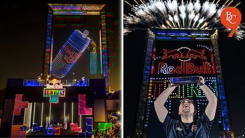 Dubai Hosts Live, Playable Tetris Game in the Night Sky Using 2,800 RGB Drones