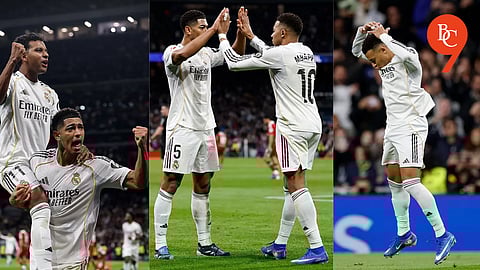 Real Madrid 2-0 Sevilla: Mbappe equals Ronaldo's record on his birthday