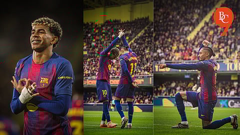 Raphinha and Yamal strike as Barcelona beat Villarreal to extend lead as league leaders