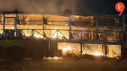 Karnataka Bus Crash: Over 20 Dead as Sleeper Coach Engulfed in Flames on NH-48