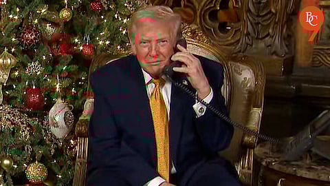 Trump Cautions About ‘Bad Santa’ in the U.S., Shares Jokes with Kids During Christmas Eve Call | Watch