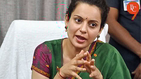 Kangana Ranaut Criticizes AI for Dressing Her in Suits Instead of Sarees in Parliament Images