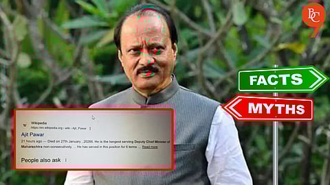 What’s the Truth Behind the Viral Image Claiming Wikipedia Listed Ajit Pawar’s Death Before the Baramati Crash?