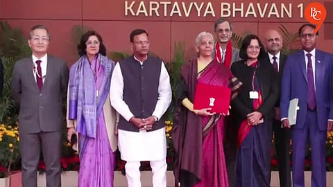 Budget 2026-27: FM Sitharaman Presents 'Digital Bahi-Khata' at Rashtrapati Bhavan