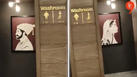 Chhatrapati Shivaji Maharaj’s Portrait Placed Near Washroom Sparks Outrage in Viral Video