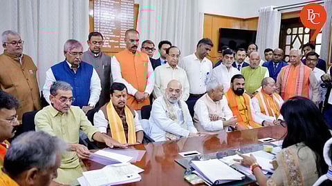 Amit Shah Praises Nitish Kumar as He Files Rajya Sabha Nomination