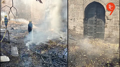 Pune: Fire Breaks Out in Dry Leaves Near Shaniwar Wada; Narayan Gate Slightly Damaged