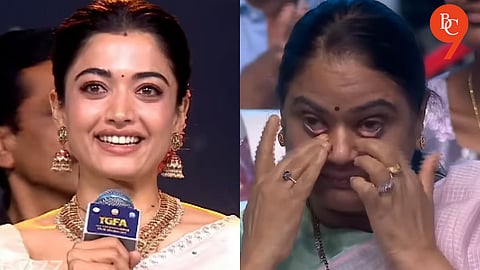Rashmika Mandanna's Award Speech Moves Vijay Deverakonda's Mother to Tears